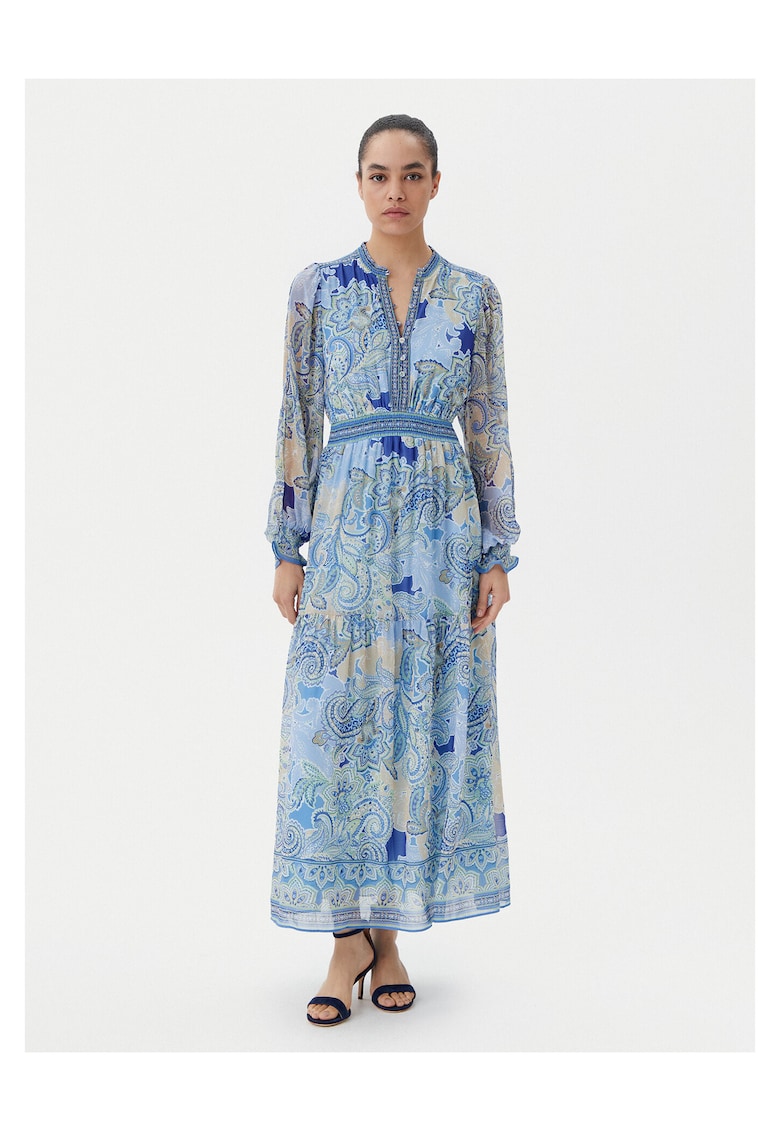 Rochie de vara - albastru - fabricata din material usor