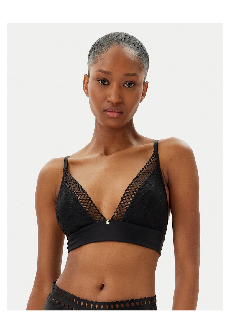 Sutien tip bustiera negru - Negru