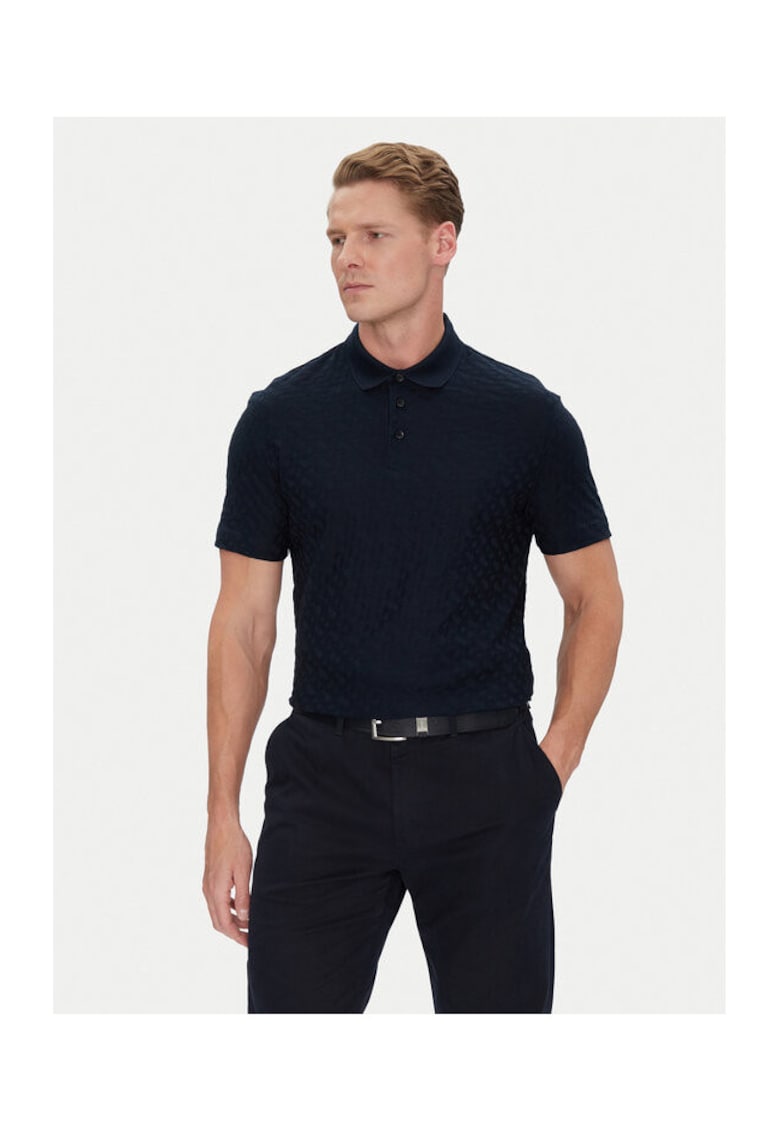 Tricou barbat bleumarin - bumbac