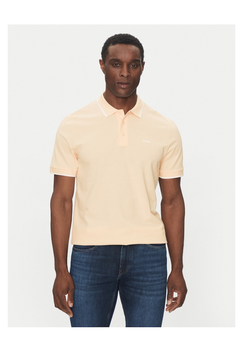 Tricou barbati portocaliu - bumbac