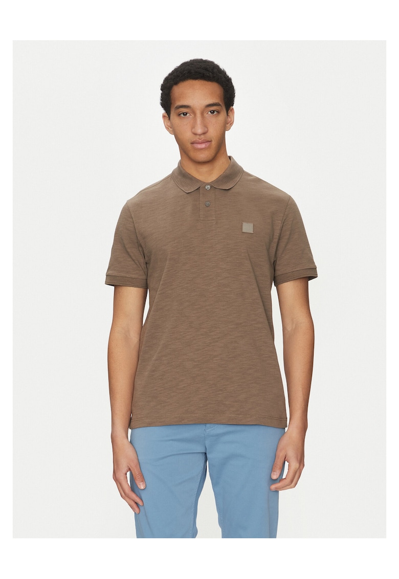 Tricou polo barbati maro - bumbac