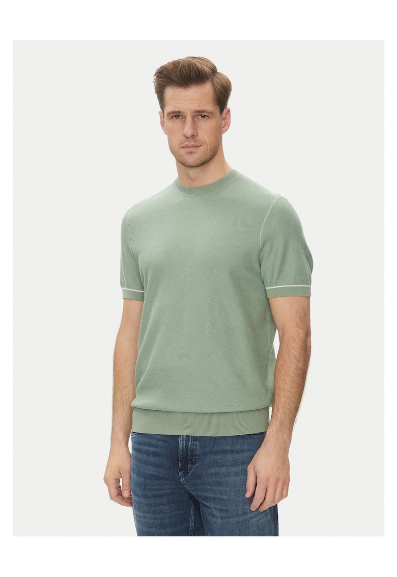 Tricou barbat - verde - bumbac