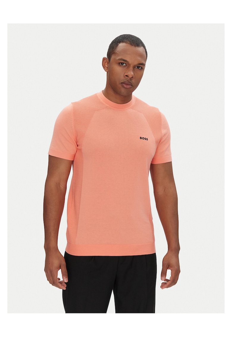 Tricou barbati portocaliu - din bumbac