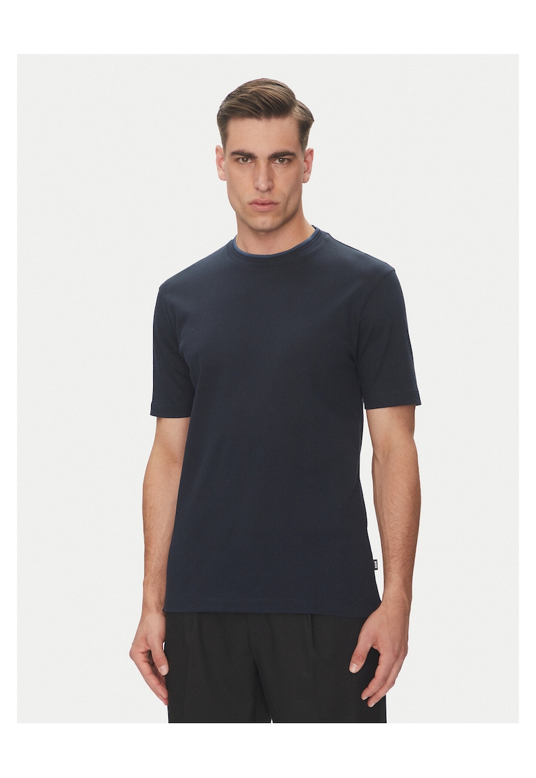 Tricou barbat bumbac - bleumarin