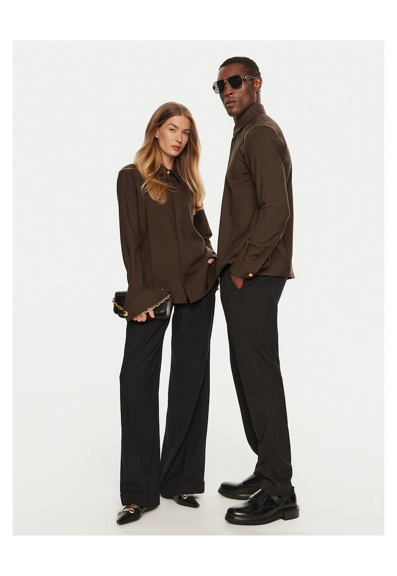 Camasa unisex maro - bumbac -