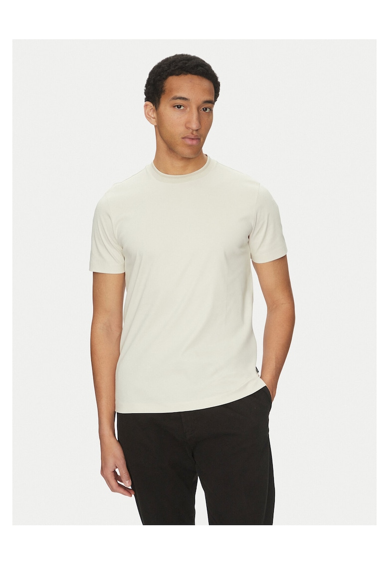 Tricou barbat ecru - material bumbac
