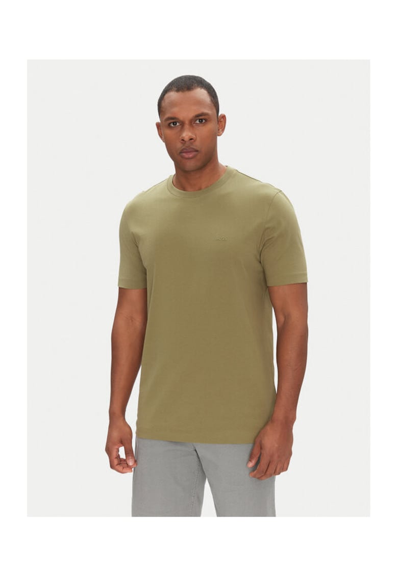 Boss Tricou pentru barbati din bumbac - Verde
