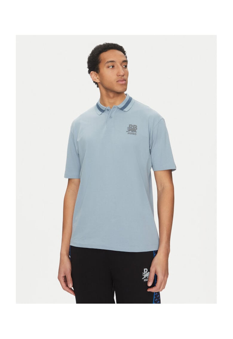 Tricou polo barbati albastru - bumbac - Albastru