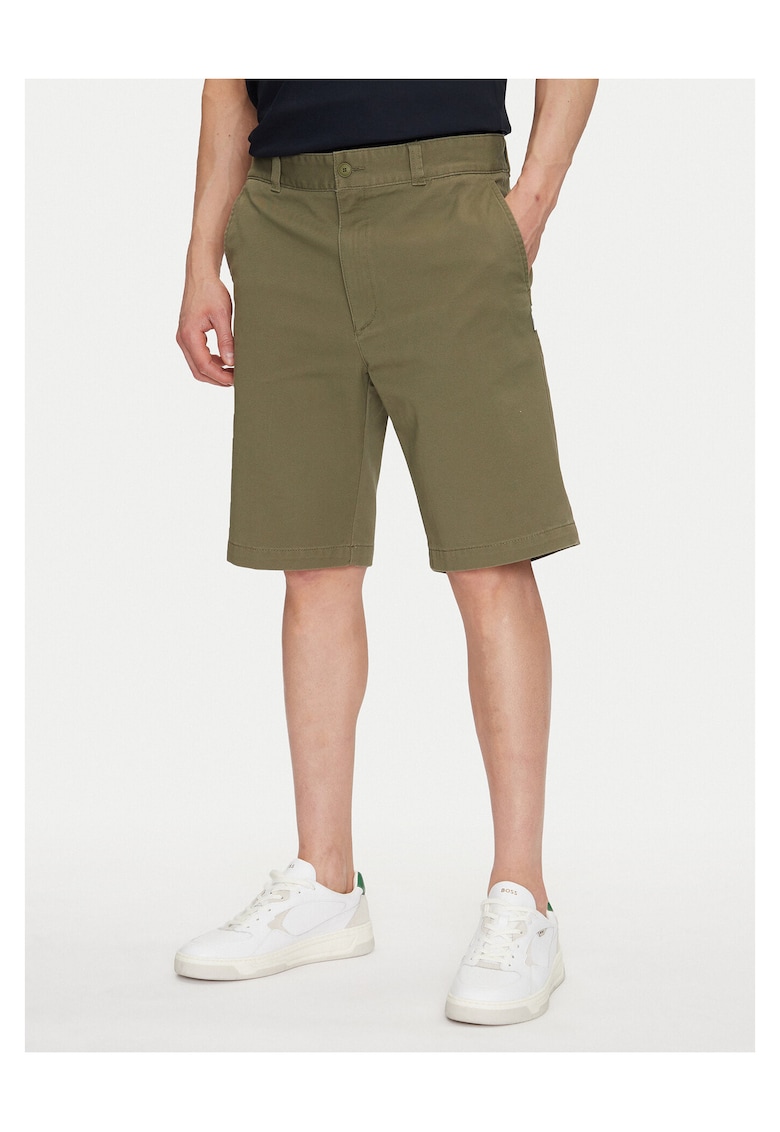 Pantaloni scurti barbati verde - bumbac