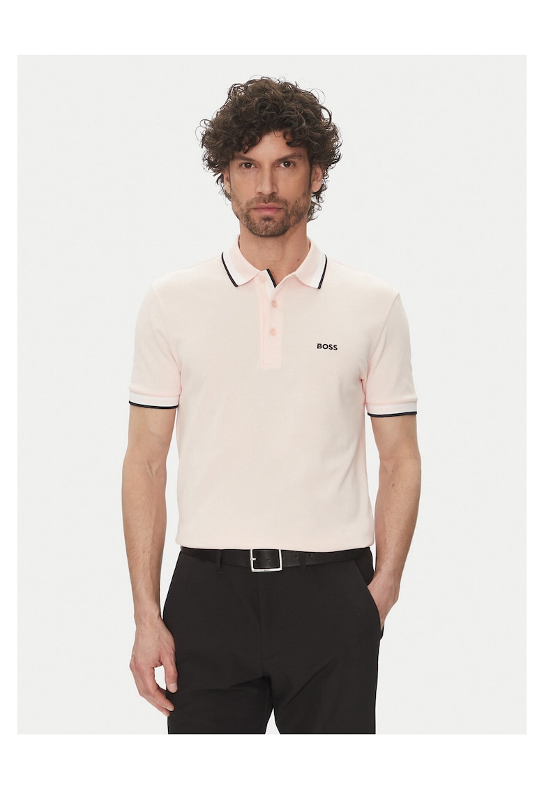 Tricou barbati roz deschis - bumbac