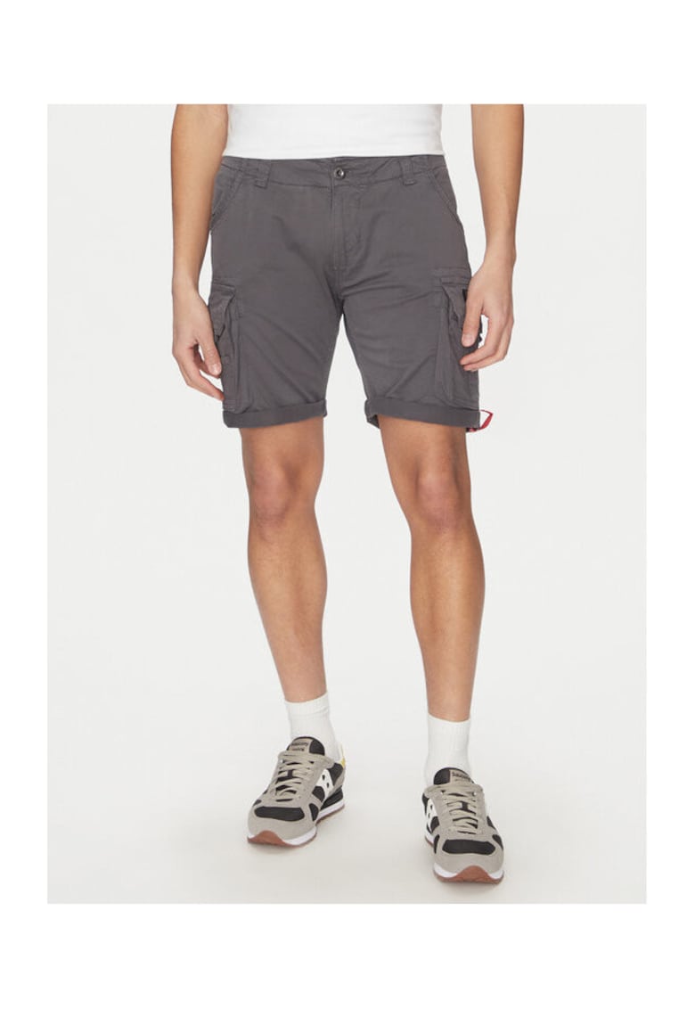 Pantaloni barbati gri - scurti -