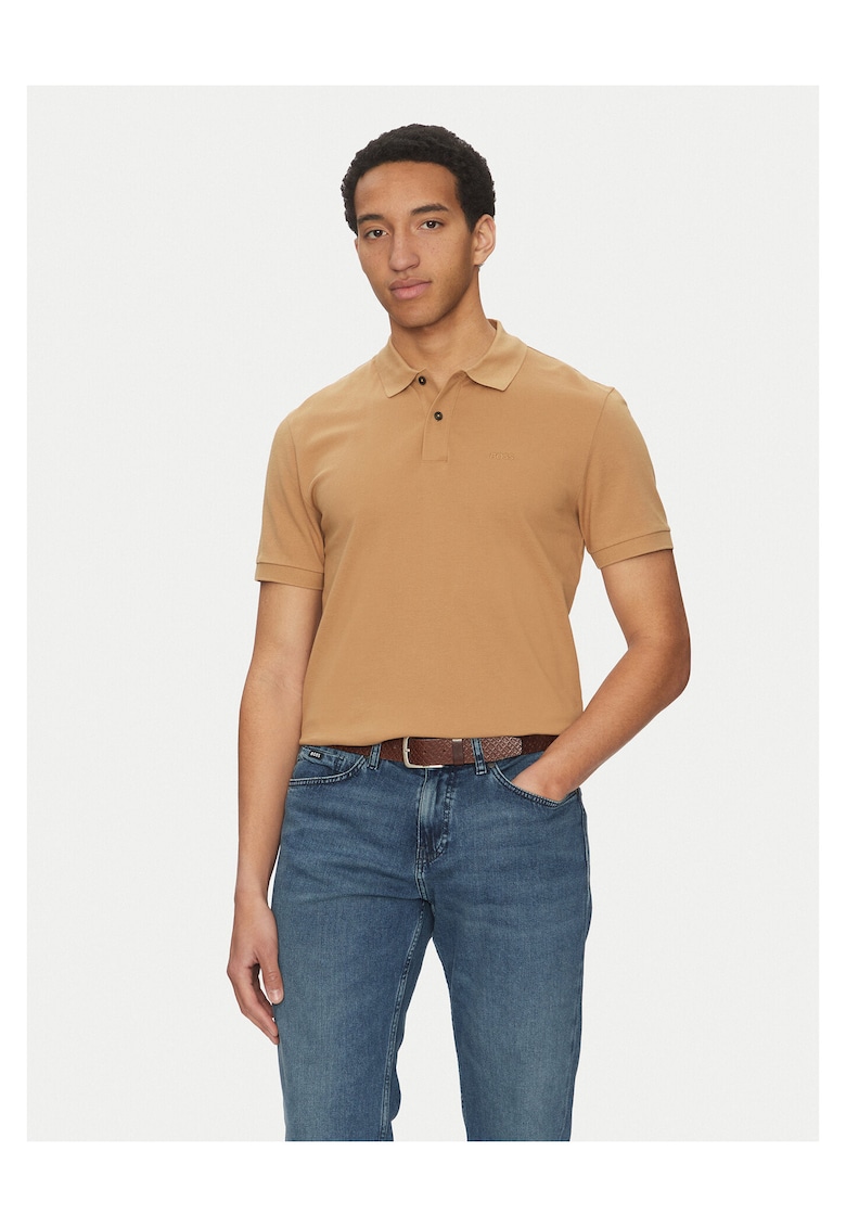 Tricou barbati bej - din material 100% bumbac