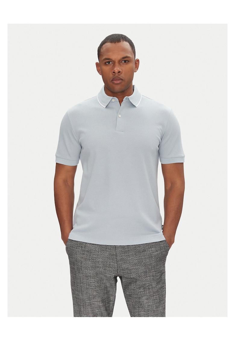 Tricou barbati 100% bumbac - albastru