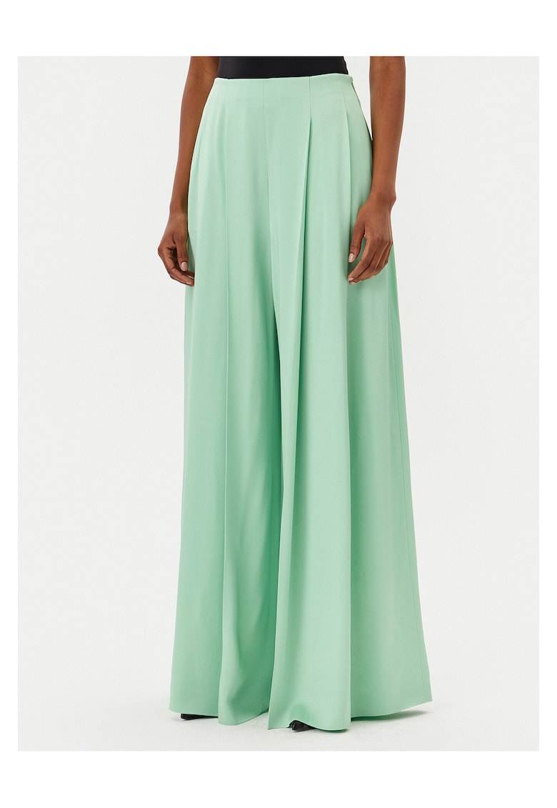 Pantaloni eleganti pentru dama palazzo - verde