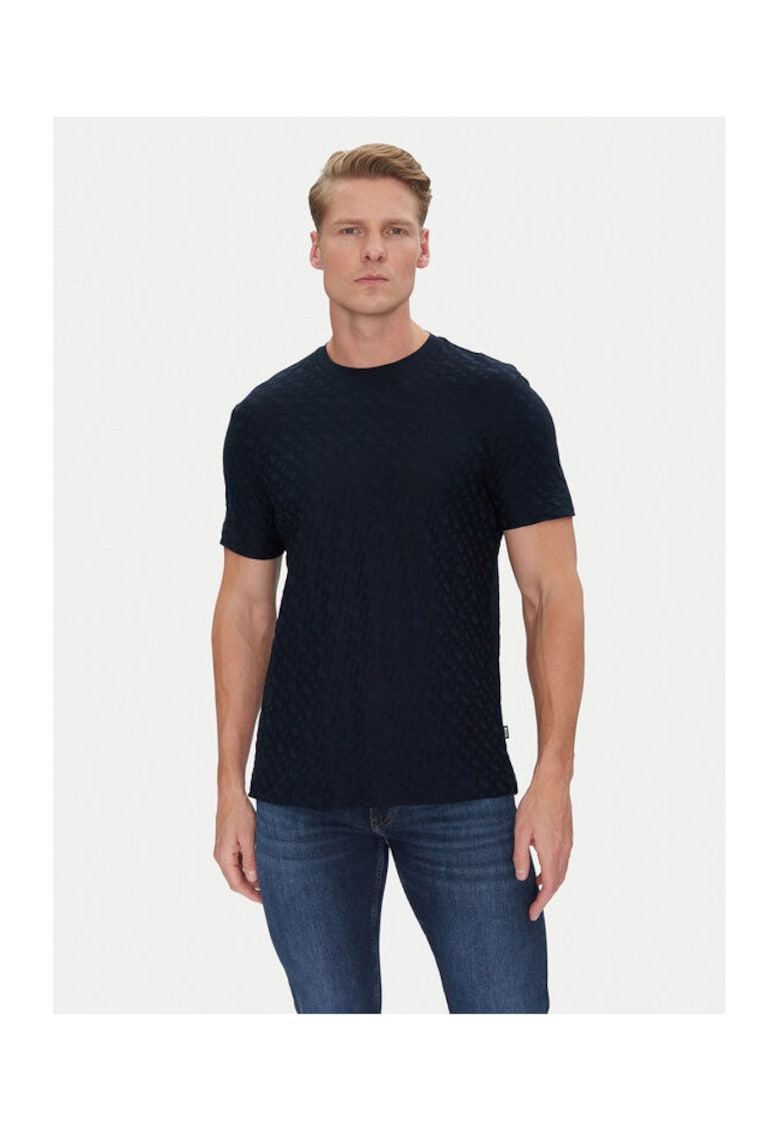 Tricou barbati - bleumarin - 100% bumbac