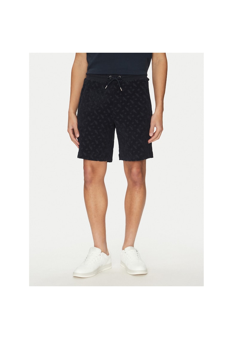 Pantaloni sport barbati bleumarin cu print