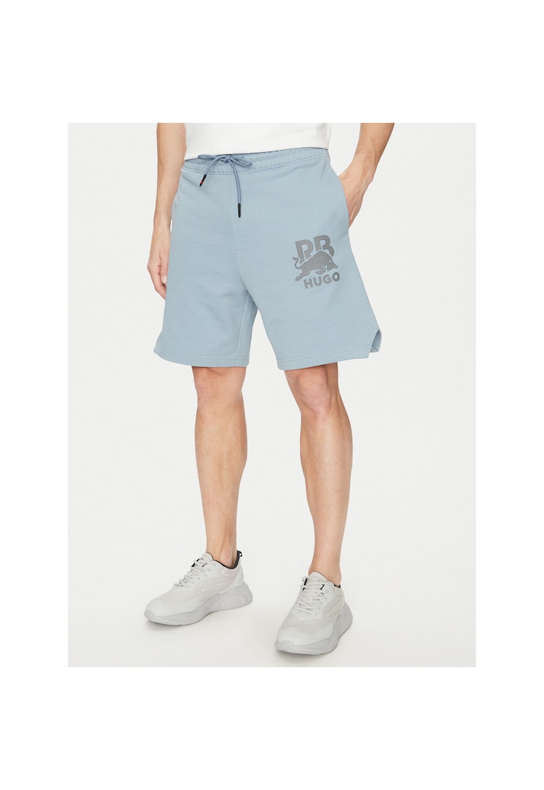 Pantaloni sport barbati albastru - respirabili