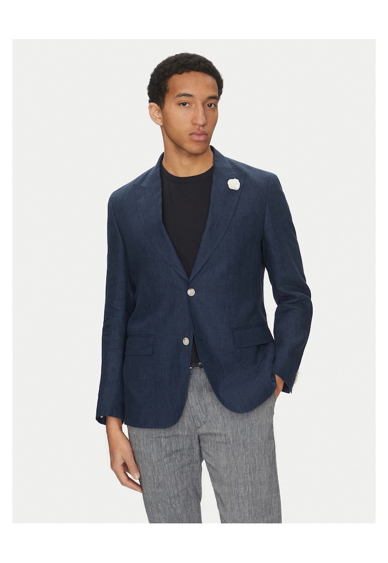 Sacou barbat bleumarin