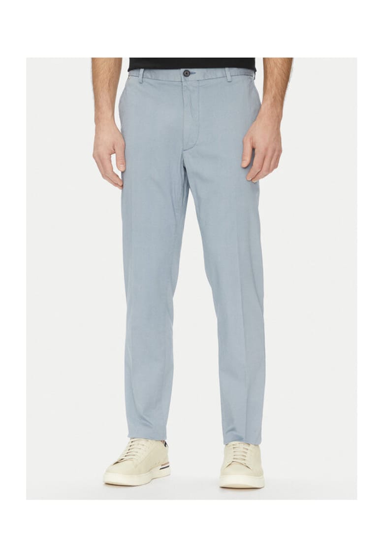 Pantaloni barbatesti albastru deschis - stofa -