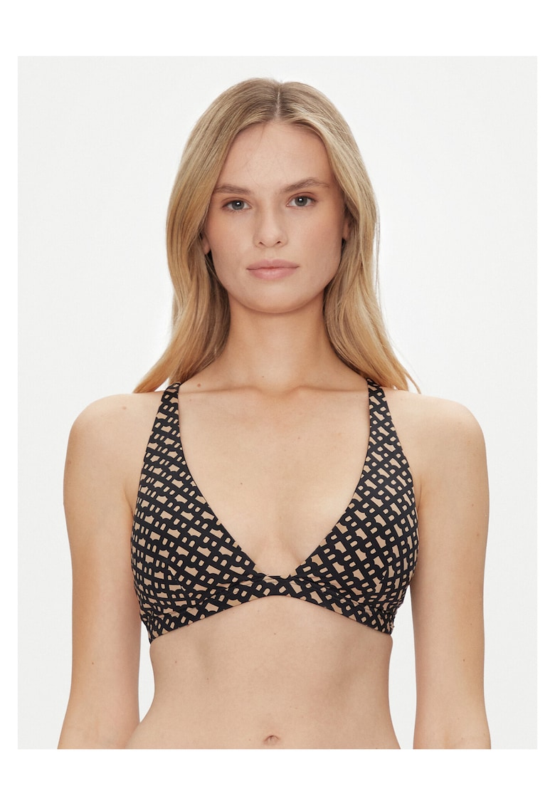 Sutien de bikini dama - multicolor - sintetic - Negru/Maro