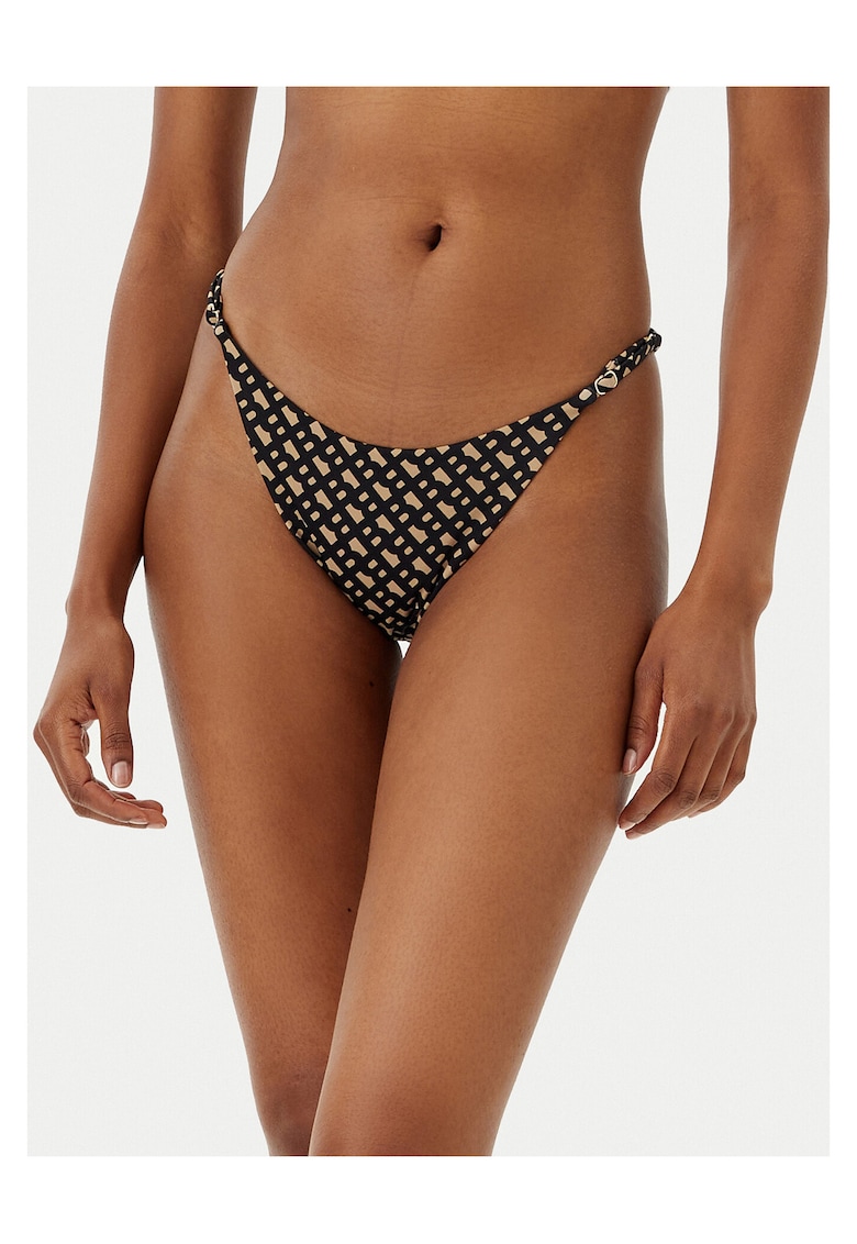 Slip de baie dama - maro/negru