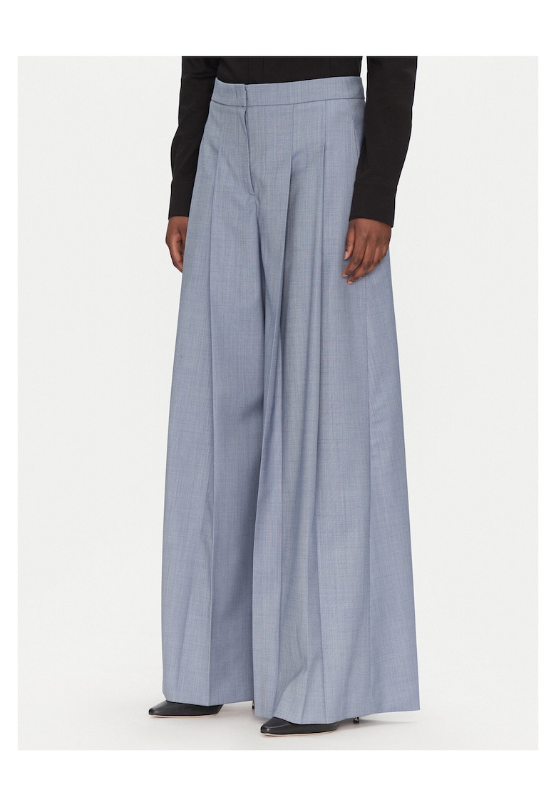 Pantaloni dama Palazzo - albastri