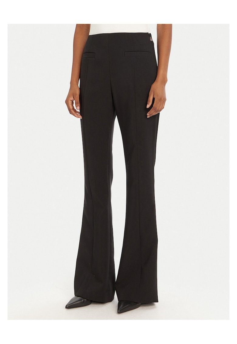 Pantaloni evazati pentru dama - negru