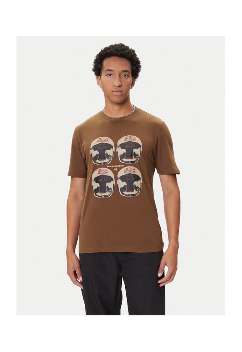 Tricou barbat maro - bumbac