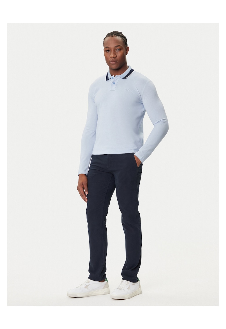 Polo barbati albastru deschis - bumbac
