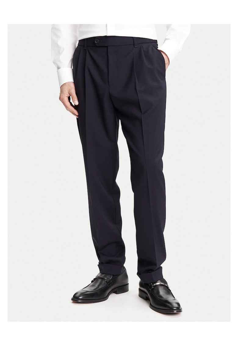Pantaloni barbati - bleumarin - stil elegant