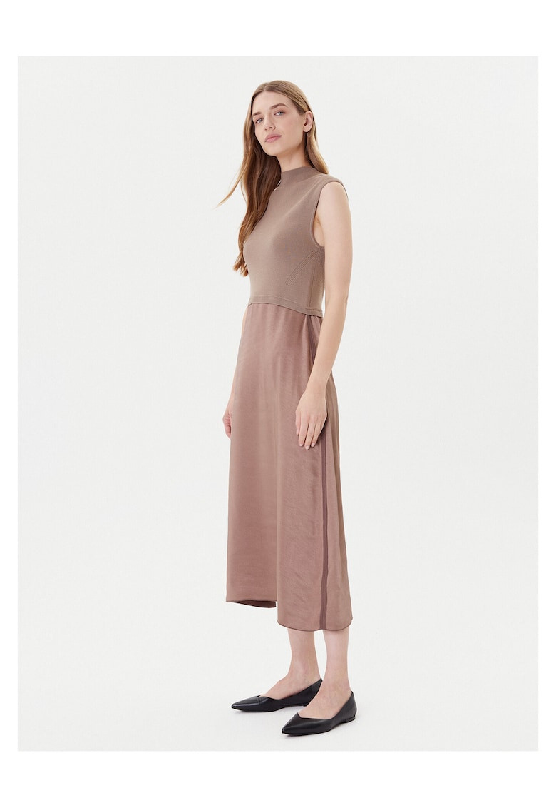 Rochie casual dama bej - fabric moale -