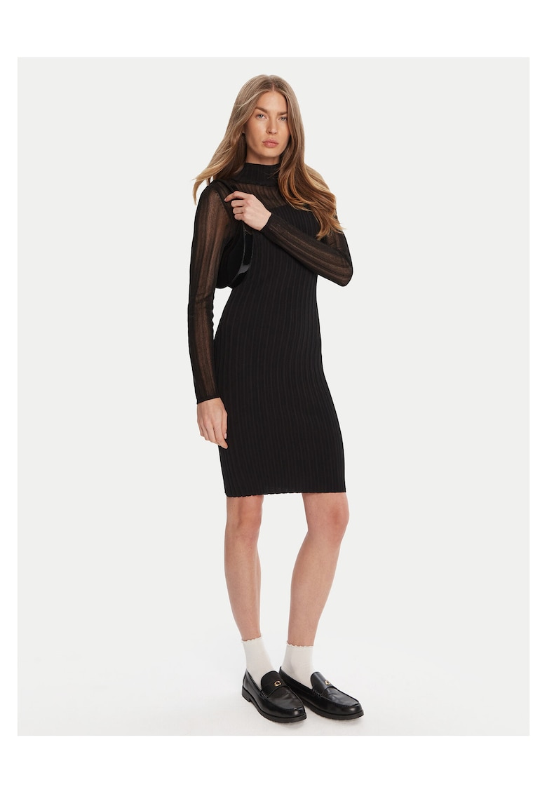 Rochie - tricotata - neagra - dama