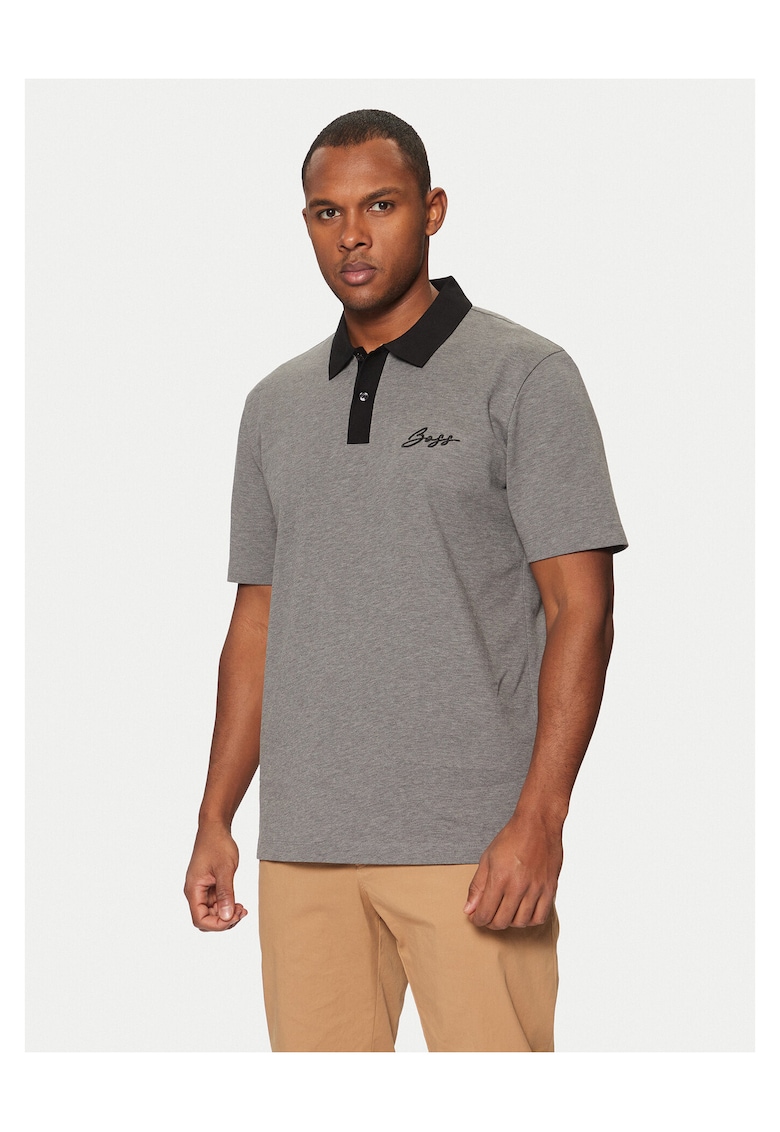 Tricou barbati - gri - din material bumbac