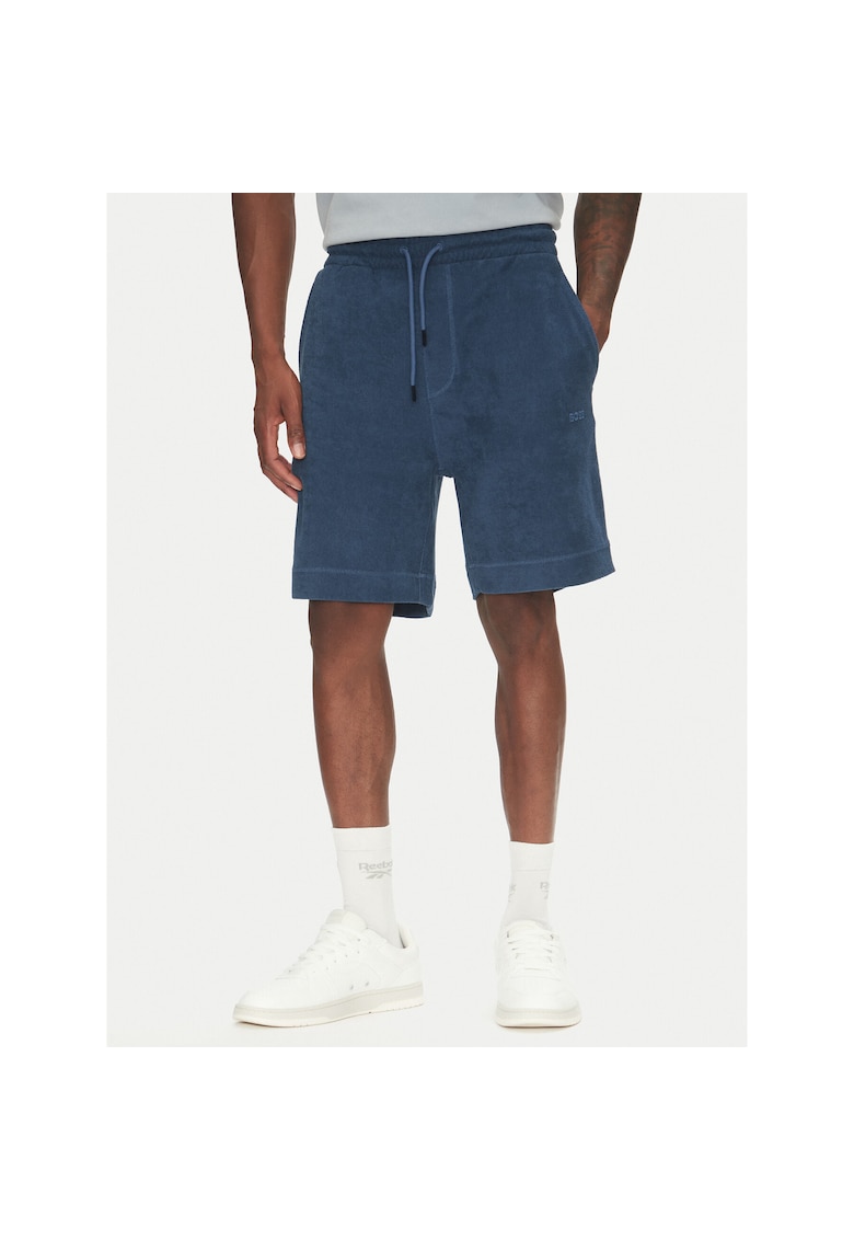 Pantaloni sport barbati albastru inchis - material respirabil