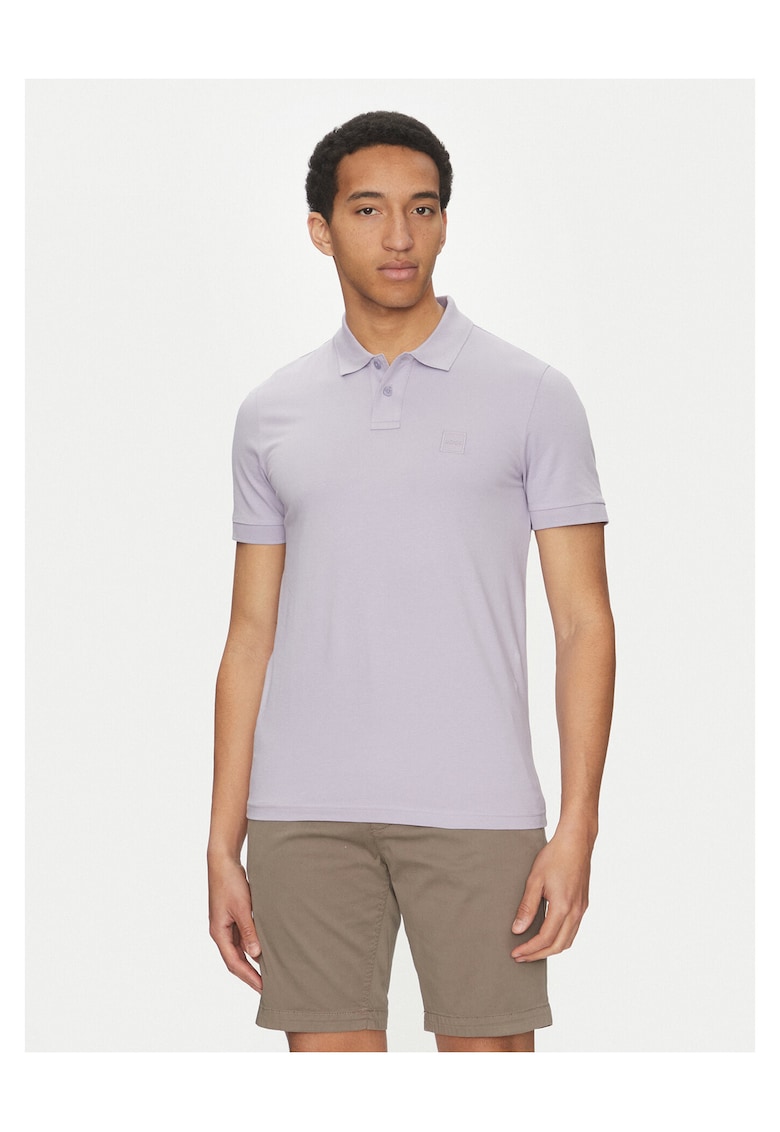 Boss Tricou barbati violet - bumbac