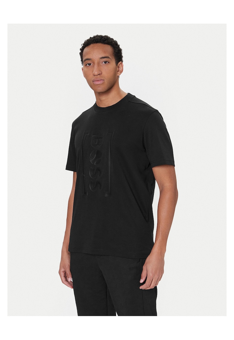 Tricou negru - material bumbac