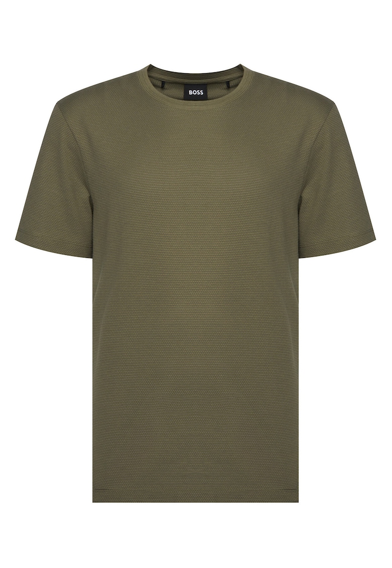 Tricou barbati verde kaki - bumbac