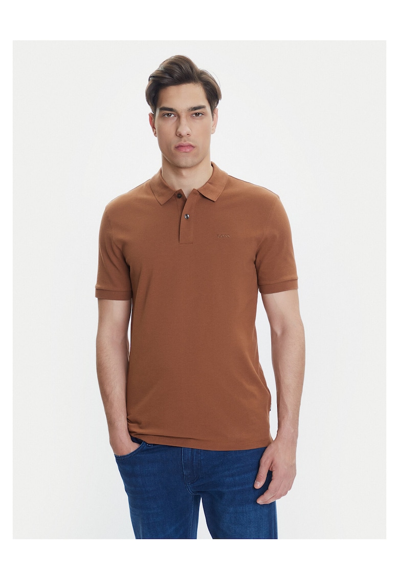 Tricou barbati maro - din material bumbac
