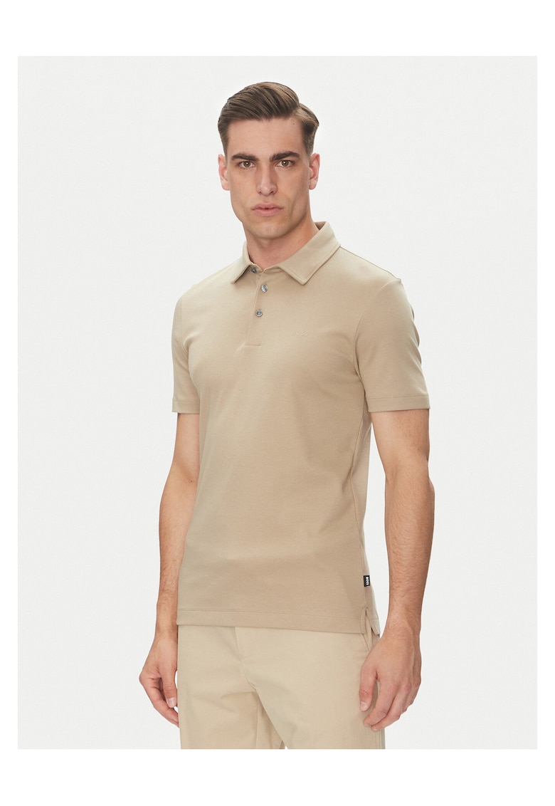 Tricou barbati bej - material bumbac