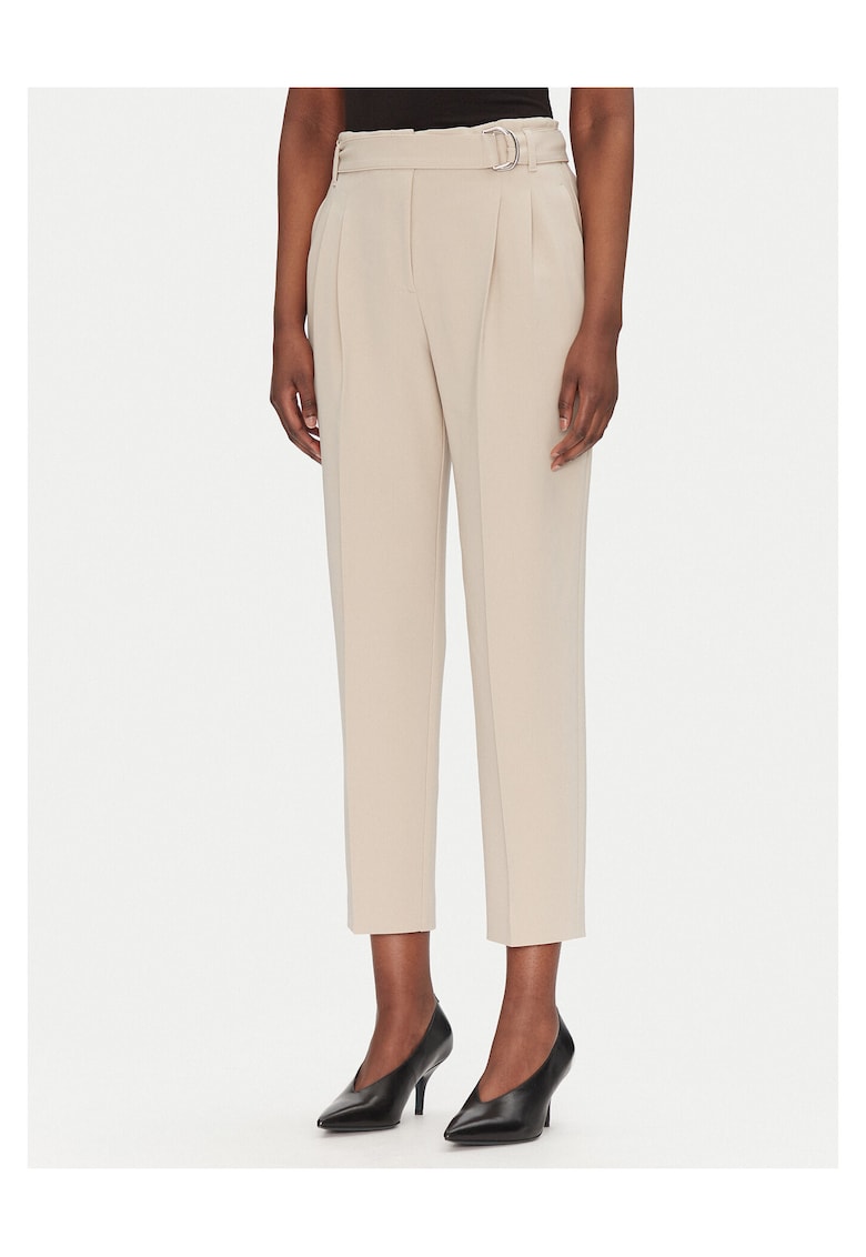 Pantaloni dama bej - stofa