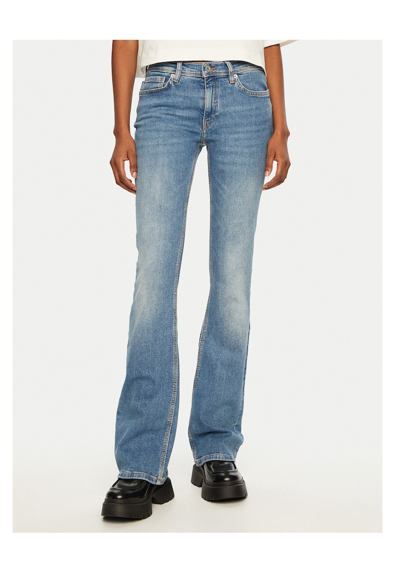 Blugi dama model bootcut - albastru -