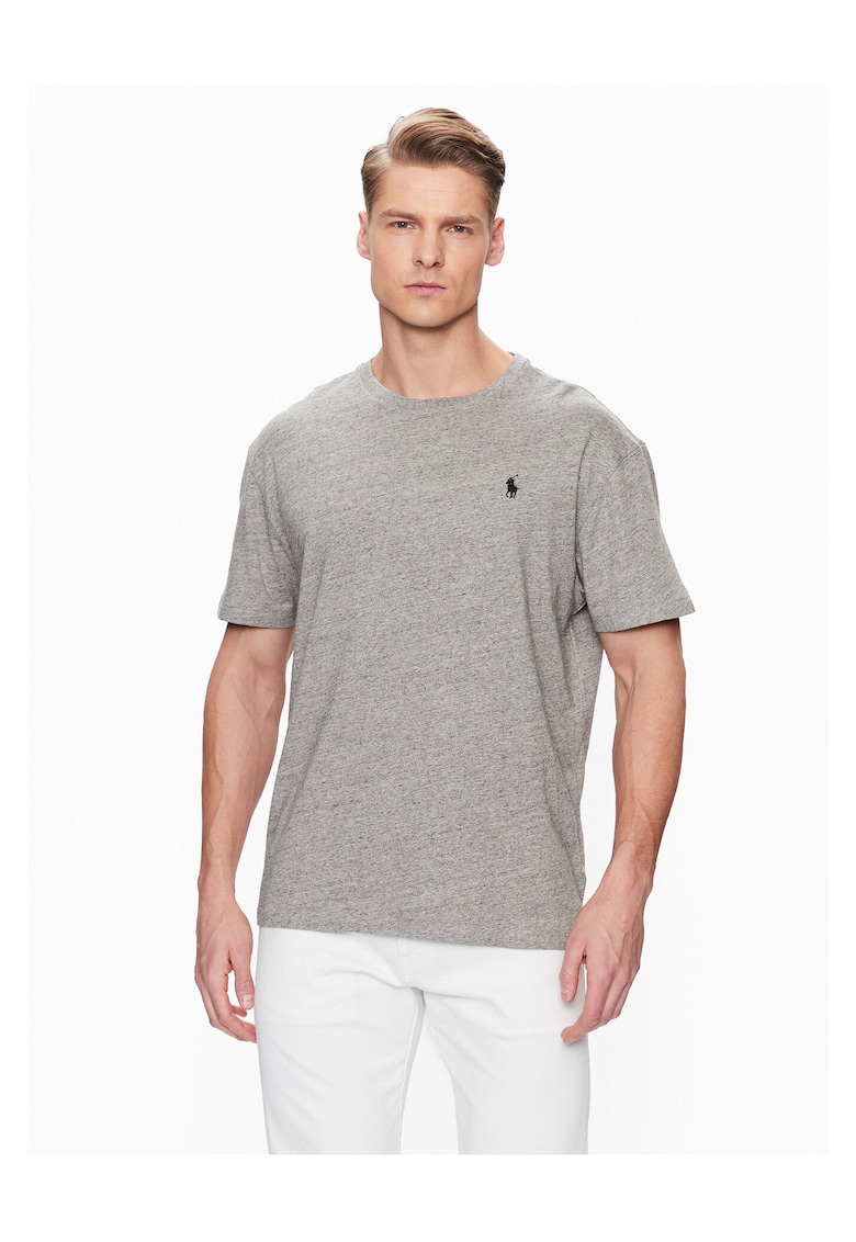 Tricou barbati gri - bumbac - uni