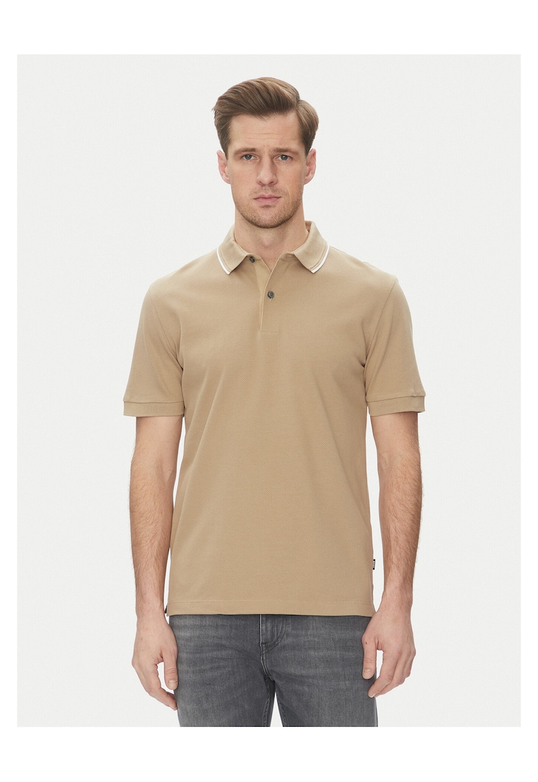 Tricou barbati bej - material 100% bumbac