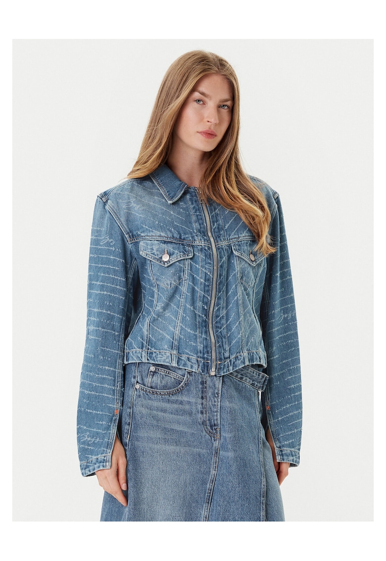 Geaca de blugi dama albastru - denim