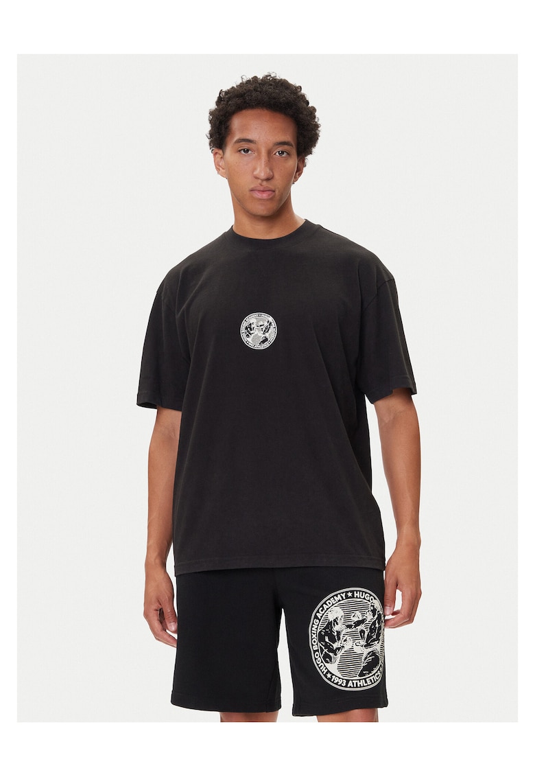 Tricou barbati negru - bumbac -