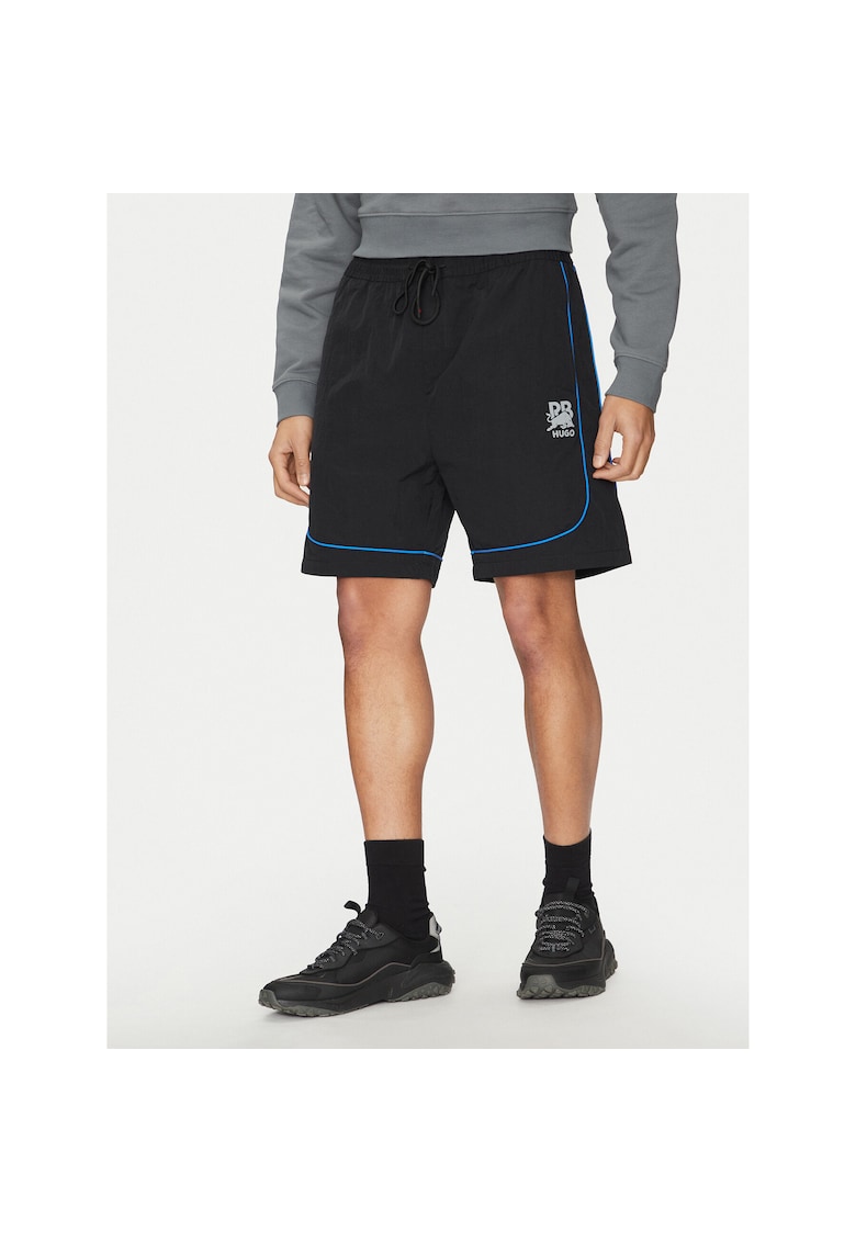 Pantaloni sport barbati negru - scurti