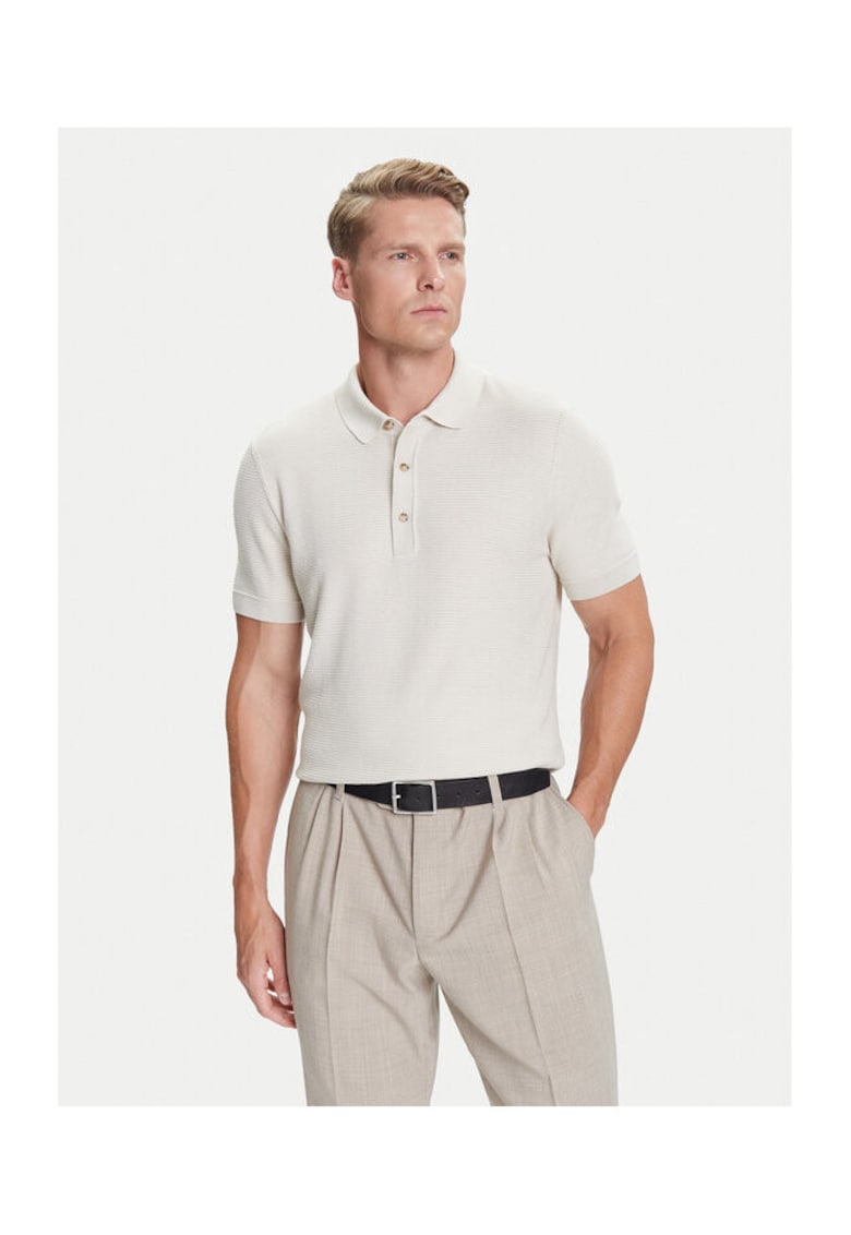 Tricou barbati crem - 100% bumbac