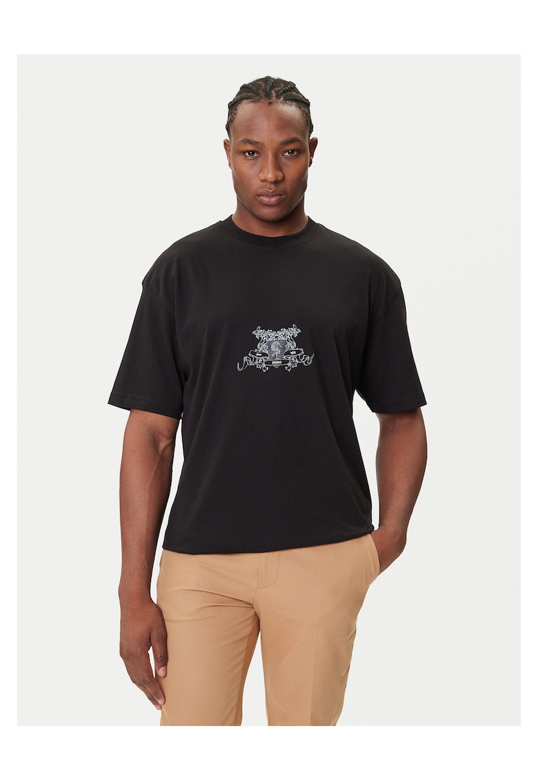 Tricou barbati negru - din bumbac