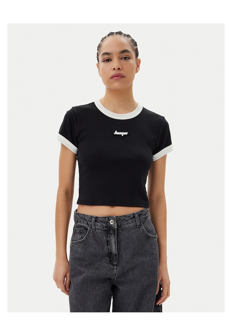 Tricou dama - Negru/Alb