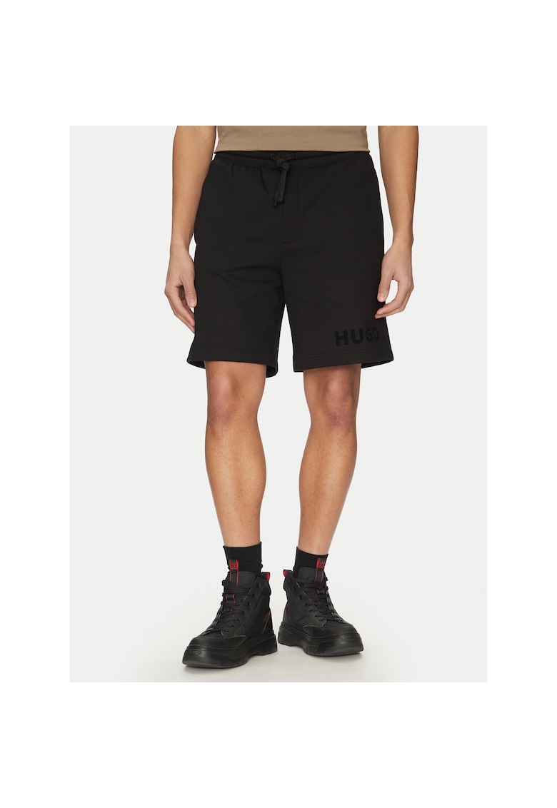 Pantaloni sport barbati negru - tip scurti